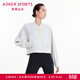 Aimer sports愛(ài)慕運動(dòng)外套上衣女春秋新品馬拉松立領(lǐng)拉鏈外穿短外套AS144N51 寧靜灰 M (165)