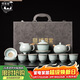 悟茗堂汝窯冰花釉茶具套裝整套開(kāi)片可養泡茶壺蓋碗茶杯高檔禮盒裝