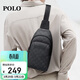 POLO胸包男士休閑耐磨單肩包男運動(dòng)挎包通勤手機包輕便iPad包男斜挎包