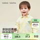 巴拉巴拉童裝兒童格子襯衫男女童2026新款春裝上衣清新格紋可愛(ài)寶寶衣服 黃藍格00433 110
