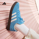 adidas「T頭鞋」VL COURT復古休閑板鞋德訓鞋男女阿迪達斯輕運動(dòng)   藍色/亮白/樹(shù)脂黃 (推薦女生選小半碼)   40