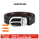 萬(wàn)寶龍（MONTBLANC）萬(wàn)寶龍男士經(jīng)典系列雙面皮帶/腰帶 黑色/棕色禮物送禮長(cháng)120CM 120CM 寬3cm  38157/128135