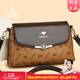 袋鼠卡拉品牌包包女春季2026新款時(shí)尚百搭正品單肩包高級感女包媽媽斜挎包 黃配棕（禮盒裝+手包+卡包）