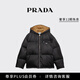 PRADA/普拉達【禮物】女士Re-Nylon 夾克外套 黑色 42