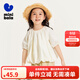 迷你巴拉【mini親子】女童短袖襯衫夏季純棉甜美母女裝襯衫 奶白10501 110