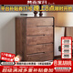 梵而五斗柜實(shí)木北美黑胡桃臥室床頭六斗櫥柜客廳置物收納儲物餐邊柜子 拾物五斗柜·高腳款【獨板】