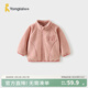 童泰（TONGTAI）寶寶外套秋冬季兒童衣服男童休閑外出上衣女童搖粒絨立領(lǐng)秋裝 粉色 90 碼(建議18-24月身高80-92cm)