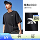 安踏（ANTA）多彩T | 短袖T恤男女夏季圓領(lǐng)上衣情侶同款吸濕排汗寬松休閑短T 【經(jīng)典logo】基礎黑8103-3 XL 男180/女175