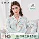 嫚熙（EMXEE）春秋產(chǎn)后月子服孕婦哺乳睡衣孕期森林秘境家居服套裝 森林密境-兩件套（帶哺乳口） L（適穿120-140斤）