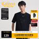 卡賓（CABBEEN）【重工質(zhì)感】 立體刺繡燙珠短袖T恤25新款低調型男時(shí)尚百搭 煤黑色01（舒適版型） L /175/50
