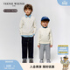 Teenie Weenie Kids【長(cháng)絨棉】小熊童裝25年秋季男女童寶流行柔軟毛衣 米白色 165 cm