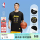 NBA球員號碼系湖人勒布朗詹姆斯中性黑色夏季運動(dòng)T恤短袖男 湖人隊勒布朗詹姆斯/黑色 XL