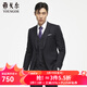 雅戈爾（YOUNGOR）套西上衣男630A款兩粒單排扣標準版商務(wù)西服純綿羊毛厚實(shí)保暖 黑色 L 175/96A