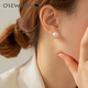osewaya進(jìn)口耳夾無(wú)耳洞女珍珠簡(jiǎn)約U型耳環(huán)少女優(yōu)雅耳飾耳骨夾氣質(zhì)送女生 10mm-金色