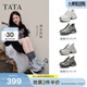 他她（TATA）星際銀河厚底老爹鞋秋季新款女透氣休閑運動(dòng)鞋女CZX01AM6 銀色 37
