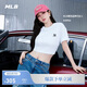 MLB短袖男女情侶純色簡(jiǎn)約休閑圓領(lǐng)T恤時(shí)尚新款3ATSB0253-50WHS-L