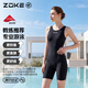洲克（ZOKE）ZOKE泳衣女款專(zhuān)業(yè)訓練連體五分游泳衣123501427-2黑色 XL