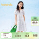 巴拉巴拉女童夏裝兒童連衣裙2024中大童碎花甜美裙子泡泡袖潮208224111036