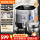 蘇泊爾（SUPOR）電飯煲 家用3-4個(gè)人用多功能1300W大功率IH猛火加熱電飯鍋 316L不銹鋼0涂層球釜內膽電飯煲 【配無(wú)涂層球釜內膽+健康低糖甑】 4L