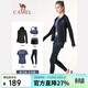 駱駝（CAMEL）瑜伽服套裝女長(cháng)袖秋冬運動(dòng)服晨跑步服 A7S1U8135 氧氣藍 L
