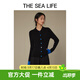 THE SEA LIFE歐海一生 針織衫女秋垂感順滑舒適親膚長(cháng)袖小翻領(lǐng)針織衫Z170087 黑法師 S