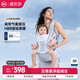 虎貝爾（HBR）Air經(jīng)典減壓腰凳五維嬰兒背帶輕便四季多功能抱娃神器 銀霧白