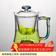 容山堂茶杯玻璃杯綠茶杯泡茶杯茶水分離杯個(gè)人辦公杯喝茶水杯家用馬克杯 霓彩玻璃觀(guān)山泡茶杯-透明