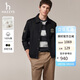 哈吉斯（HAZZYS）男裝 翻領(lǐng)純棉夾克男PHIZ系列戶(hù)外休閑外套男ASVZU0CCI16