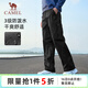 駱駝（CAMEL）直筒工裝褲男戶(hù)外防潑水運動(dòng)休閑褲子 J14CA6L6645 幻影黑 XXXL