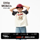 little MO&Co.貓和老鼠聯(lián)名系列 little moco童裝25秋裝新款男女童抑菌短袖t恤 大象灰 抑菌 150 150/72