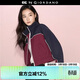 GIORDANO CONCEPTS 2026年春新款短款外套女戶(hù)外撞色印花網(wǎng)里寬松立領(lǐng)夾克12375002
