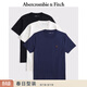 Abercrombie & Fitch經(jīng)典小麋鹿圖案棉質(zhì)3件組合裝重磅短袖T恤25秋季男裝124-5044 海軍藍多色 L (180/108A)