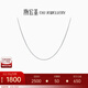 潮宏基 肖邦鏈鉑金項鏈女士素鏈頸飾送女友生日禮物 計價(jià)工費150元 約2.4g  鏈長(cháng)42cm