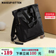 MAKEUP KITTEN雙肩包女2026單肩背包旅行電腦包學(xué)生書(shū)包生日節日生日禮物送女友 黑色（可單肩/雙肩背法）生日禮物