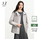 玖姿（JUZUI）休閑戶(hù)外短款工裝連帽風(fēng)衣外套女2026春季新款JTGC41302 卡其 XL