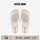 COOLCHAP愛(ài)心人字拖女軟底外穿平底防滑海邊沙灘度假夏季夾腳涼拖鞋女鞋 奶油乳酪 38 （建議拍大一碼）