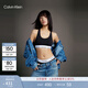 Calvin Klein內衣【明星同款摩登引力帶】女ck輕運動(dòng)工字背心文胸 001-太空黑 M 推薦75B-85A