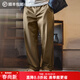 馬登工裝美式復古Chino褲卡其色直筒奇諾褲休閑純棉長(cháng)褲子男春冬 深咖 33