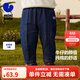 迷你巴拉巴拉【軟牛仔】男童植物可愛(ài)褲子春柔軟兒童長(cháng)褲不褪色新款 牛仔深藍88301 100