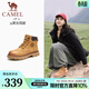 駱駝（CAMEL）【王俊凱同款】馬丁靴男新款百搭男士大黃靴戶(hù)外徒步工裝登山會(huì )員 GF122W7790 金黃 (女款） 35
