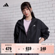 adidas休閑夾克外套女裝春季新款阿迪達斯官方輕運動(dòng)   黑色   M
