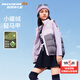 Skechers斯凱奇秋冬季新款梭織羽絨服背心兒童保暖外套羽絨馬甲L424K032 淺雪青色/00EW 160 cm