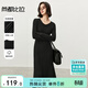 尚都比拉冬季保暖針織連衣裙簡(jiǎn)約休閑款氣質(zhì)長(cháng)裙