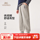 英氏（YEEHOO）兒童褲子男童衛褲春季學(xué)院運動(dòng)風(fēng)長(cháng)褲春裝新款百搭休閑中大童裝 學(xué)院拼接字母-花灰 130