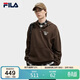 FILA 斐樂(lè )官方男子連帽衛衣秋休閑寬松純棉針織長(cháng)袖上衣