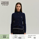 Teenie Weenie小熊女裝簡(jiǎn)約針織衫女秋冬針織開(kāi)衫罩衫短外套上衣 藏青色 L (170)