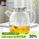 蘇氏陶瓷高硼硅泡茶壺泡花茶耐高溫可煮茶壺不銹鋼蓋1700ml涼水壺