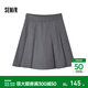 森馬（Semir）半身裙女易打理A字裙2024春季俏皮百褶裙百搭 灰色調00322 M