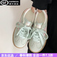 回力四季德訓鞋女鞋2026春秋季新款輕便休閑平底運動(dòng)板鞋女百搭休閑阿甘鞋 綠色（專(zhuān)柜品質(zhì)） 40 （專(zhuān)柜品質(zhì)）