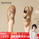 達芙妮（DAPHNE）涼鞋女運動(dòng)夏季厚底英倫風(fēng)百搭外穿一腳蹬露趾2026新款 杏色 37 標準碼